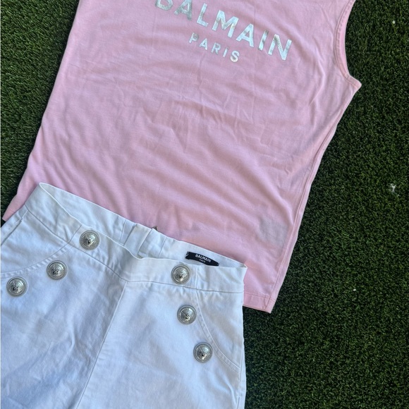 Balmain Light Pink Logo Tank - Picture 4 of 4